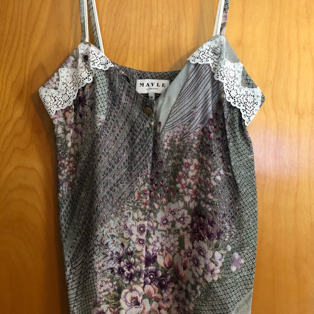 Floral patterned tank top